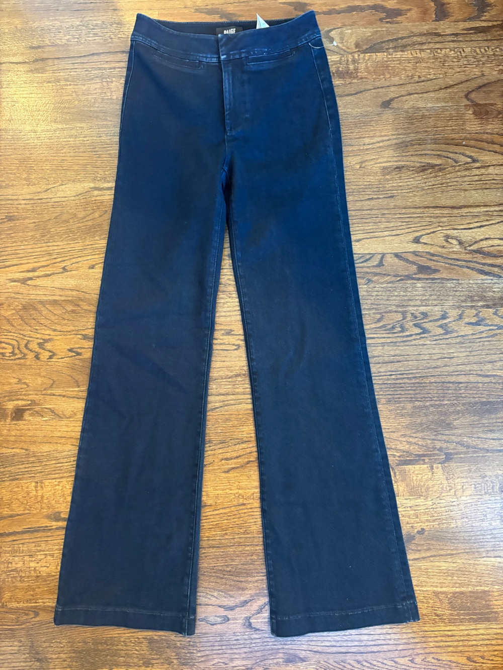 PAIGE Dark Wide Leg Jeans size 4 NEW pull on stretch